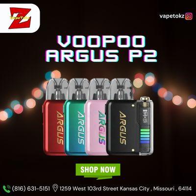 The VooPoo Argus P2 is in stock at Vape Tokz.