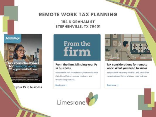 remote work tax planning