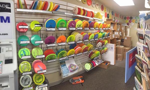 Here is the best section of the entire store. Forget packages and mailing supplies, these discs are where it's at!