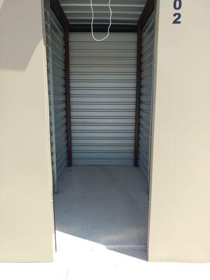 One of the smaller storage units available.