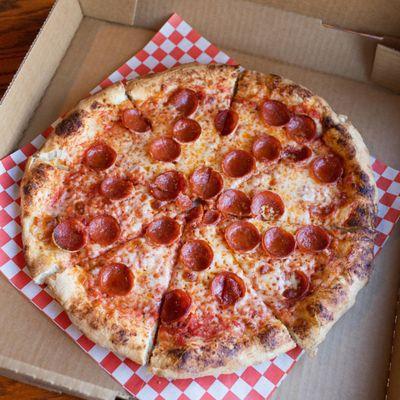 Pepperoni Pizza from Osborne Pizza Kitchen on De Soto Ave in Canoga Park, CA