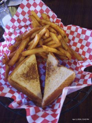 Grilled cheese with perfect fries