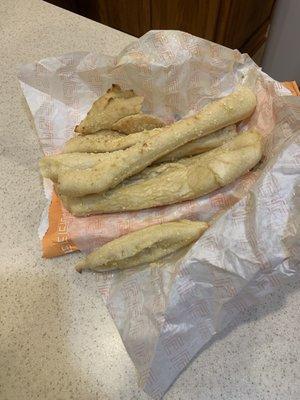 Disgusting breadsticks