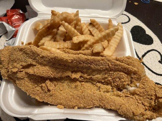 Fried Catfish with Fries