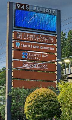 Signage along Elliott in Seattle's Interbay neighborhood (6/9/24)