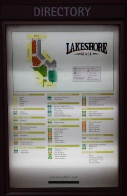 Lakeshore Mall directory