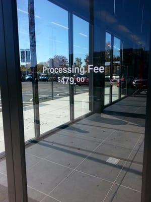 Processing fee