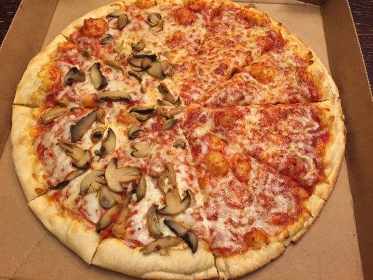 Average Large Pizza -1/2 Mushroom