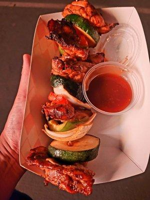 Massive Chicken Kabobs $17.00 (07/28/21)! @Tribeca #Pasadena #OutdoorEntertainment #DriveIn #Movies