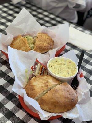 Beef and Cheese (L), Hobo (L) and a side of Potato salad!