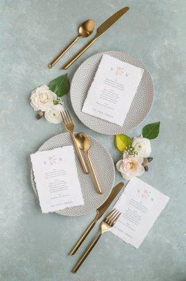 Deckled Edge Menus