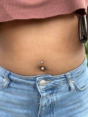 Navel piercing