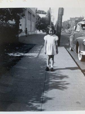 Photo of my mom in the 1950s