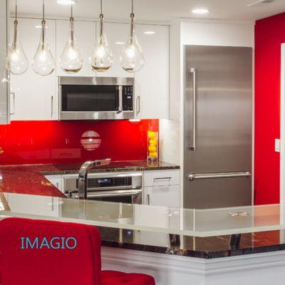 IMAGIO Cabaret Solid Glass Kitchen Backsplash