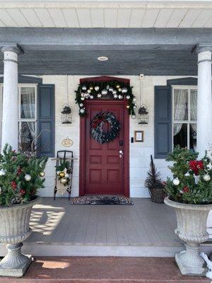 Front porch of inn