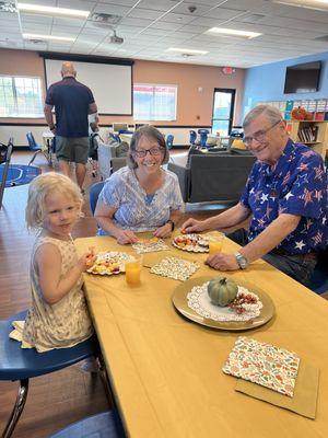 A celebration brunch for grandparents!