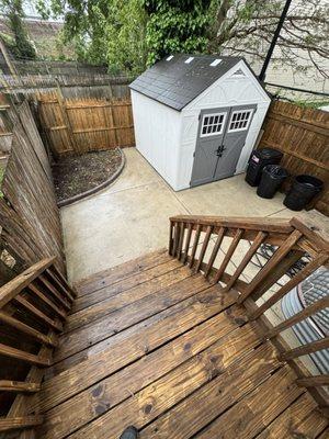 Entire backyard post wash cleaned!