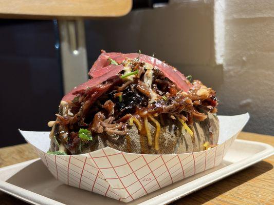 Loaded brisket potato