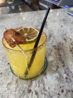 Spicy mango margarita