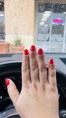 Gel manicure $40 + tip