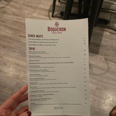 Amazing!! This is the menu!!!