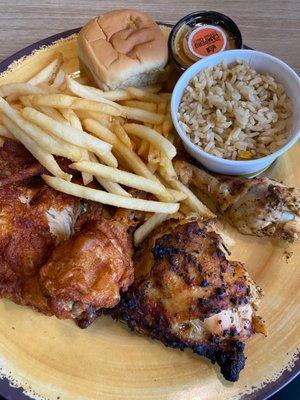 grilled and fried chicken Four Piece Special