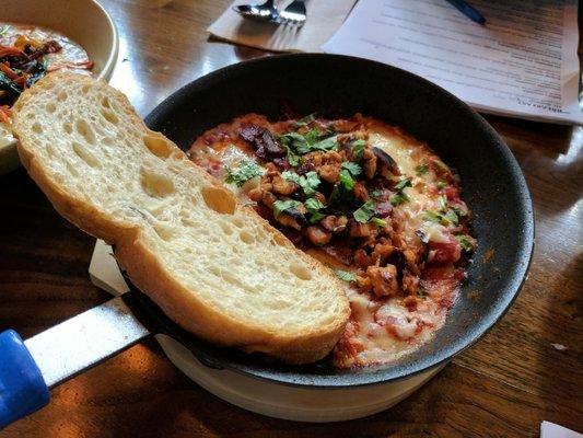 Eggs in purgatory w/ toast $12