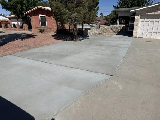 Driveway concrete