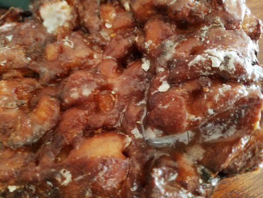 Up close and personal with the apple fritter.