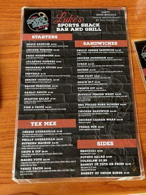 More menu