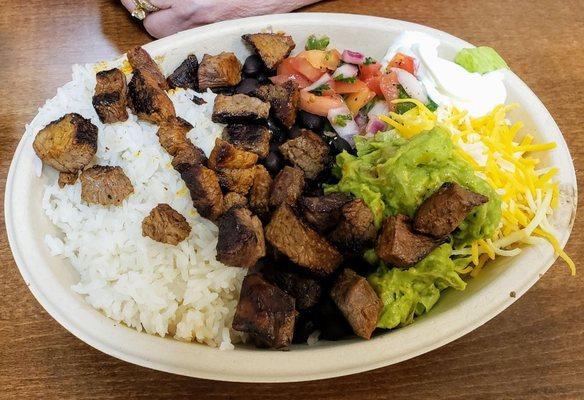 Steak Bowl at Rocoto Leader Heights