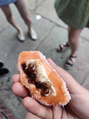 boba mochi - I believe it was thai tea mochi