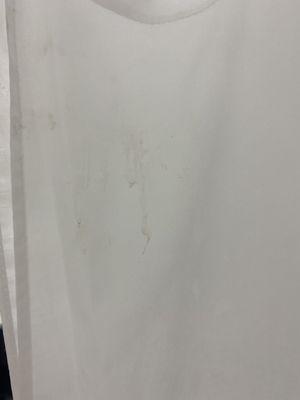 Dirty shower curtain