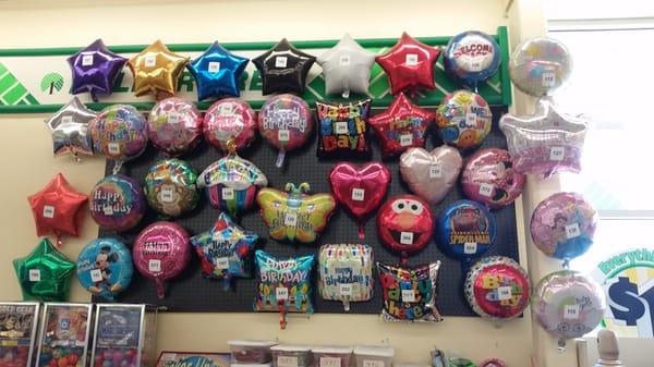 Large helium balloon selection