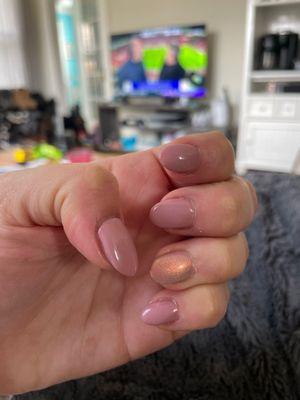 Gel with tips