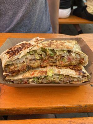 Pizza Crunchwrap (a special for that day)