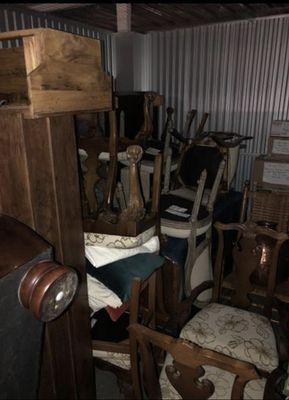 Unloaded antiques into new location