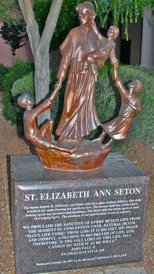 St. Elizabeth Ann Seton commemorative statue.