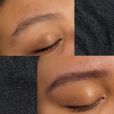 Brow wax and tint