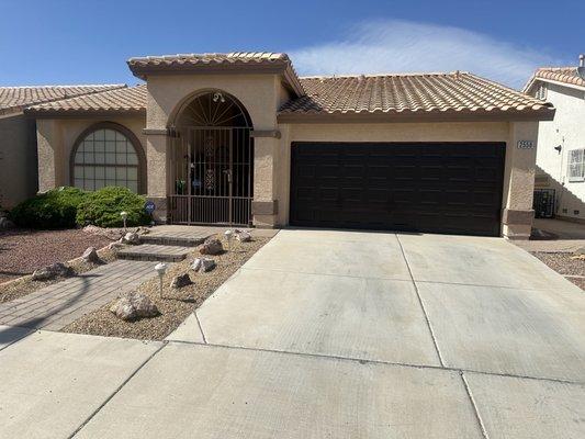 New garage door