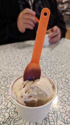 Color changing spoons were a fun way to eat this yummy ice cream.