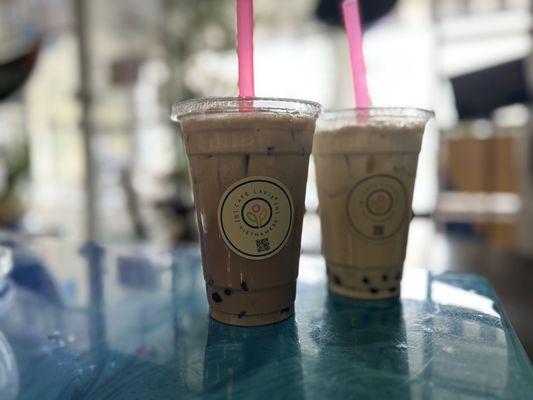 MT4. Milk Tea and MT1. Jasmine Tea