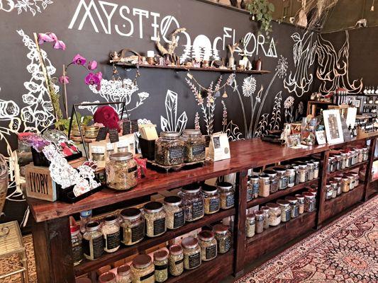 Provost messages at this BEAUTIFUL shop! Mystic Flora Apothecary in San Mateo