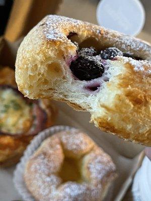 Blueberry croissant. So fluffy flakey!