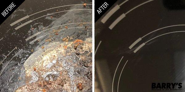 Before & After - Ceramic Glass Cooktop Rescue