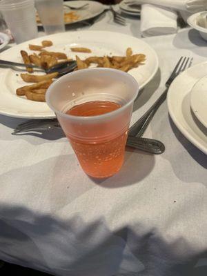 Shirley temple, fries