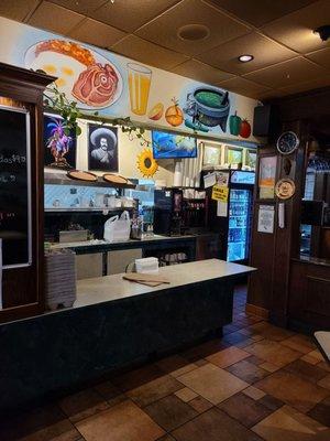 Front counter area