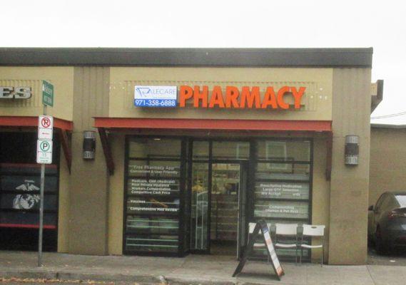 Lecare Pharmacy in Hollywood, next to Trader Joe's