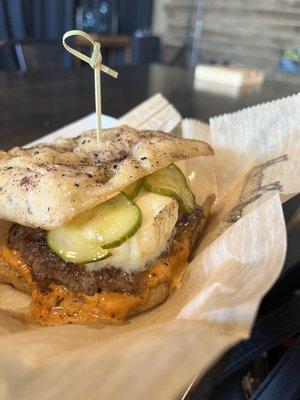 Focaccia burger