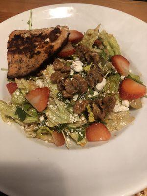 Strawberry salmon salad